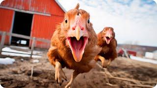 The chickens prepare the vegetable garden for us to cultivate. They work for us