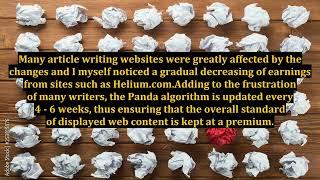 Article Writing's Battle With Google Panda Updates!