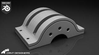 NH58 _ how to model this hard surface design _ blender modeling