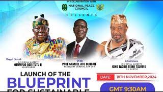 GA Mantse, Hassan Ayarega, Otumfour arrive for the Launch of Blueprint for Sustainable Global Peace