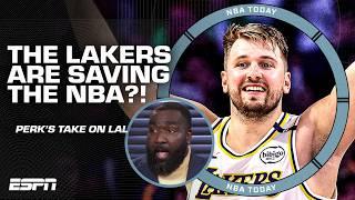 The Lakers are SAVING the NBA?!  Kendrick Perkins' says LA's ceiling is 'SUPER HIGH' | NBA Today