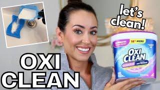 CLEANING WITH OXICLEAN- WAYS TO USE OXICLEAN AROUND THE HOUSE (Demo & Review)