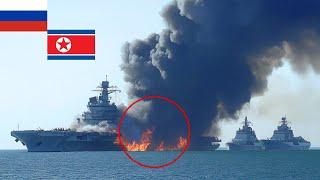 HEROIC ACTION! US F-16 JETS SINK North Korean aircraft carrier carrying 5,000 elite troops to Russia