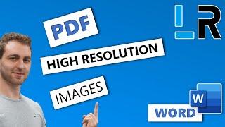 Word To PDF With High Resolution Images