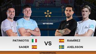 Adam Axelsson & Fran Ramirez vs Aris Patiniotis & Ignacio Sager, Premier Padel Valladolid P2