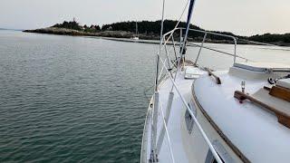 Sailing the St-Lawrence on a Bayfield 25 in 2021