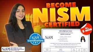 Best Stock Market Certification Course | How To Get NISM Certified | Step By Step Guide | Free Excel