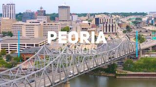 Peoria, Illinois | 4K drone footage