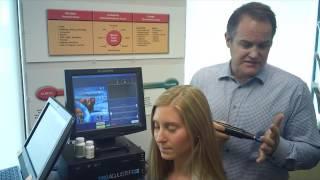 Dr Jim Kambeitz demonstrates the Pro Adjuster to relieve pain