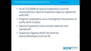 How Controlled Inspections Work in New York City