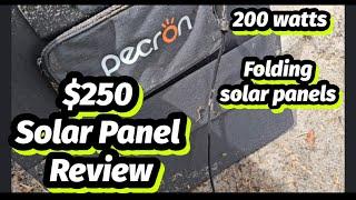 $250 / 200 Watt Solar-panel test & Review. Pecron 200 Watt Solar panel