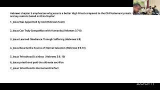 Book of Hebrews - Bible Study , Session 3- Dr.C.V.John