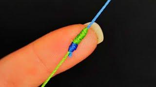 The stren knot. How to tie the line between each other. Lifehacks and self-designs for fishing