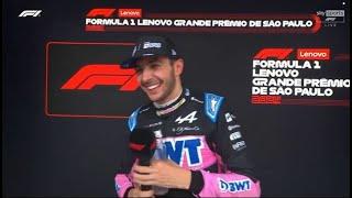 Esteban Ocon's Stunning P2 Finish! | Brazil GP 2024 Post-Race Interview