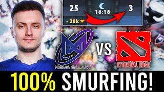 NIGMA 100% smurfing in ESL Bangkok MESWA Closed Qualifier Dota 2