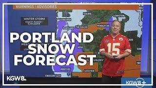 Snow expected in Portland metro area on Valentine's Day | Extended weather forecast