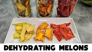 Dehydrating Cantaloupe, Honeydew, and Watermelon