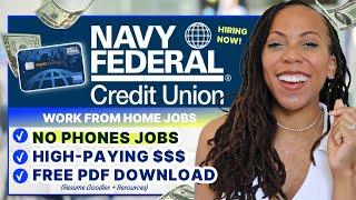 Navy Federal is Hiring!  | Get Paid $36.97/hr | How To Find Legit High Paying Work From Home Jobs