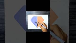 Creative tree drawing| Diamond shape drawing #treedrawing #creativedrawing #drawing