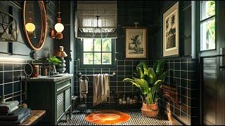 How to Create a Dark and Bold Bathroom with Vintage Influence