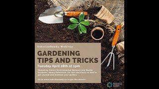 Gardening Tips and Tricks with Master Gardener Nancy Robertson