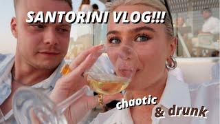 SANTORINI & MYKONOS VLOG!! PART 1 COUPLES HOLIDAY, WINE TASTING, FIRA TOWN