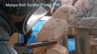 Carving owl feathers with Manpatools