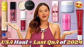 HUGE USA HAUL Last QnA of 2024! Skincare & Makeup Edition Ulta Beauty & Sephora | Sarah Sarosh