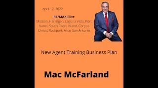 RE/MAX Elite New Agent Training - Building a Business Plan