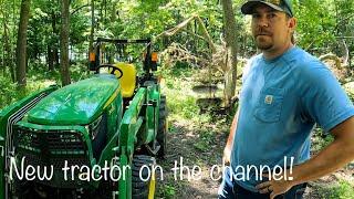 John Deere 3032E Walk Around and Trail Clearing