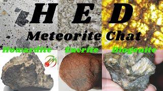 Asteroid 4 Vesta Meteorites: HED Howardite, Eucrite, Diogenite Meteorites - Educational Video Chat