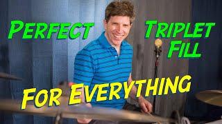 Great Sounding Triplet Fill/cool drum fill concepts/drum fill for any style/simple drum fill pattern