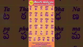 Telugu Achulu | తెలుగు అచ్చులు | Learn Telugu Language