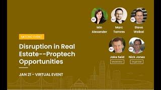 Disruption in Real Estate--Proptech Opportunities