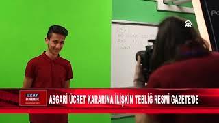 ASGARİ ÜCRET KARARINA İLİŞKİN TEBLİĞ RESMİ GAZETE'DE