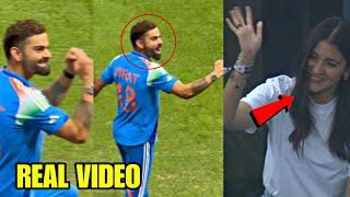 Virat Kohli's amazing celebration in front of Anushka Sharma after IND won semi final against AUS |