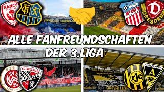 Alle Fanfreundschaften der 3.Liga #ultras #fussball #fans #3liga #dynamo #fch #fcs #alemannia #dfb