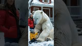 OMG, polar bear very big