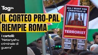 La manifestazione pro-Palestina a Roma: “Netanyahu criminale”