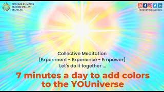 "7 minutes a day to add colors to the YOUniverse"