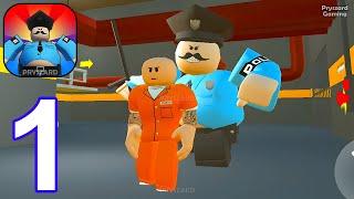 Obby Prison Escape from Barry - Gameplay Walkthrough Part 1 Full Game (iOS, Android)