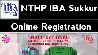 Online Registration NTHP IBA Sukkur| How To Apply Online NTHP IBA Sukkur| NTHP IBA Sukkur