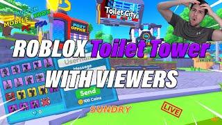 24/7  Toilet Tower Defense | Titan Giveaway Unit | Roblox Live | Xbox PS4 PC | (ReRun)