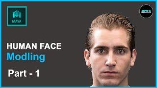 Face modeling in Maya - Part - 1 #