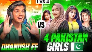 1  PRO  VS  4  PAKISTAN GIRLS | 1 v 4| SERIOUSFIGHT | FREE FIRE IN TELUGU #dfg #freefire