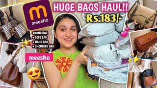 Meesho Bags Haul Starts ₹183  | Korean Bags, Sling, Tote & Handbags Meesho | Meesho Sale #meesho