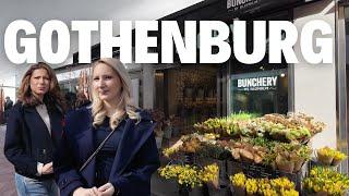 SWEDEN Walking Tour  - Gothenburg, Sweden's city centre on sunny spring  day (April 2024)