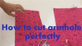 How to cut armhole perfectly