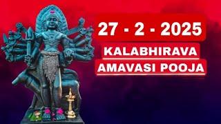 Kalabhairava Amavasi Pooja 27 - 2 - 2025|KALABHAIRAVATEMPLE|Dr.M.SHIBU NARAYANAN|#kalabhairava|