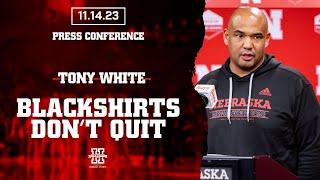 Tony White's Blackshirts Show No Signs of Quitting | Press Conference Nov. 14, 2023